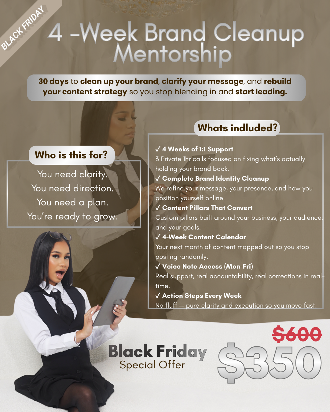 BFCM mentorship packages
